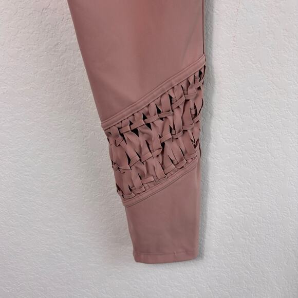 FREE PEOPLE MOVEMENT ATHLETIC MEDIUM PINK MAUVE STRETCHY LEGGINGS - Picture 6 of 6